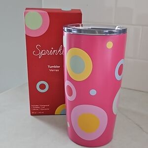 SPRINKLES Insulated Travel Tumbler With Lid 20 Oz Pink New In Box